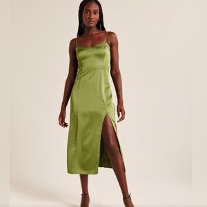 Elegant Green Slip Dress Camille